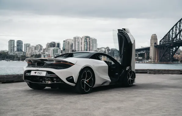 Picture car, city, McLaren, bridge, 750S, McLaren 750S Spider