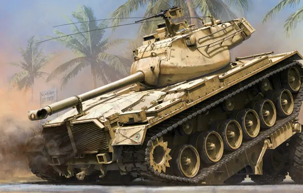 USA, medium tank, M47, Patton II, a modernized version of the tank M46