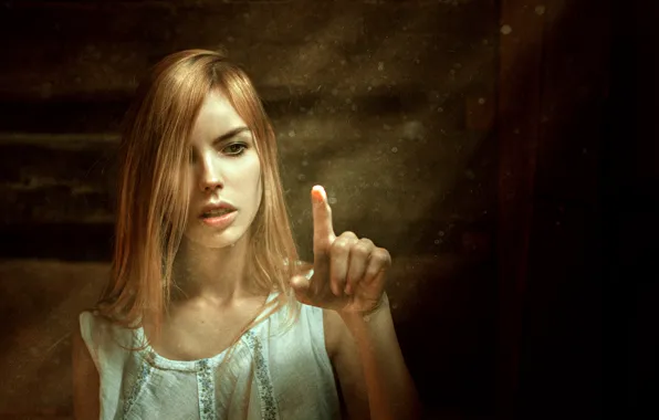 Girl, light, touch, beautiful, Anastasia Dietmar