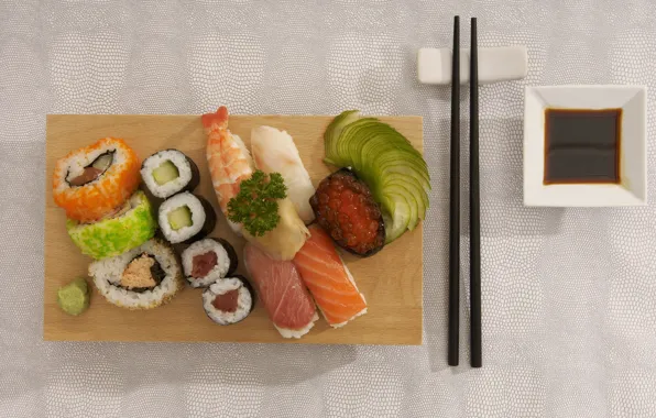 Picture food, sticks, food, delicious, sushi, rolls, seafood, Japanese cuisine