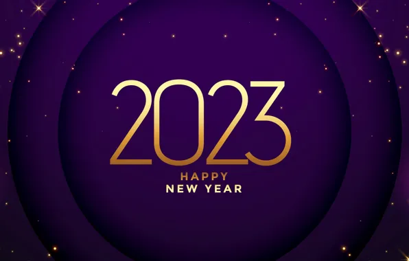 New Year, figures, happy, New Year, purple, glitter, 2023