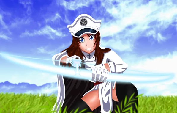 Battlefield, girl, game, Bleach, soldier, war, anime, cross