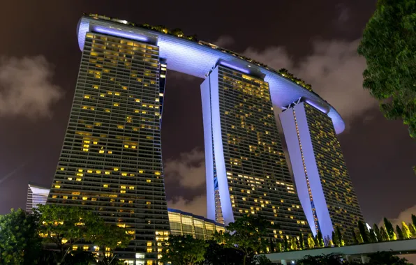 Picture night lights, Singapore, Singapore, night lights