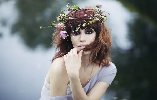 Look, girl, background