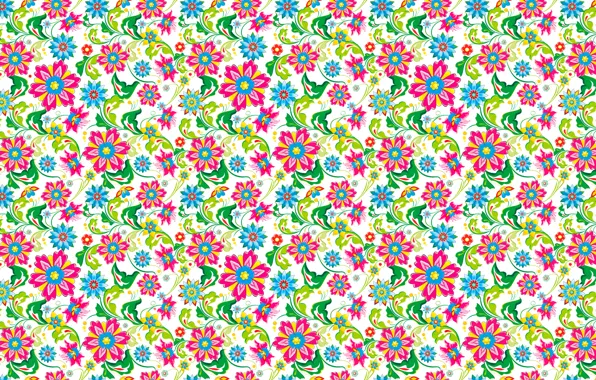 Picture flowers, bright, pattern
