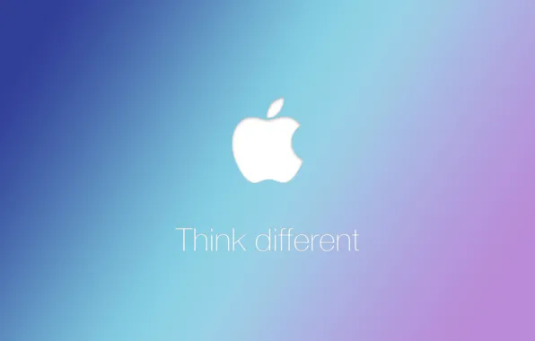 think different apple logo
