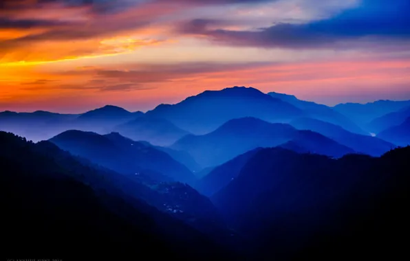 India, The Shimla-Mandi border, Himachal Pradesh, Mountains of Seraj