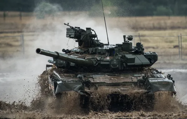 Dirt, tank, armor, T-90