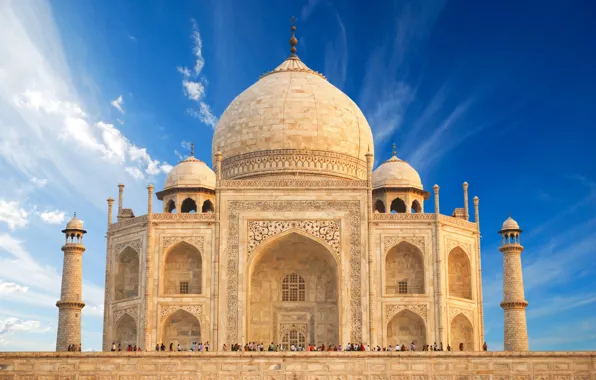 Castle, India, monument, temple, Taj Mahal, The Taj Mahal, Agra, India