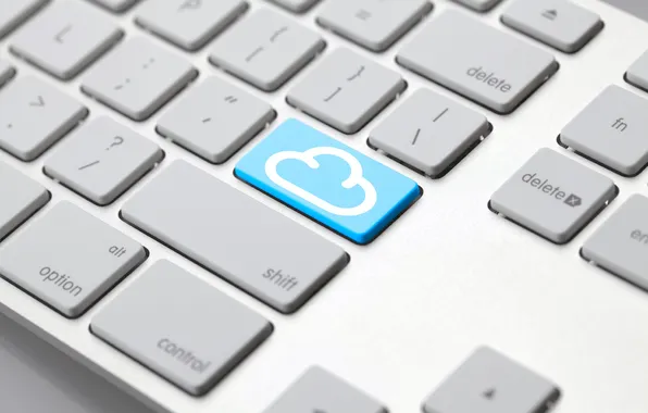 Picture cloud, button, keyboard, white, cloud, keyboard