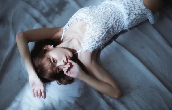 Look, girl, pose, hands, Asian, body