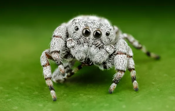 White, eyes, macro, pose, green, background, legs, light