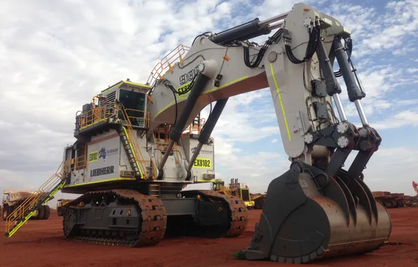 Big, mining, liebherr, excavator