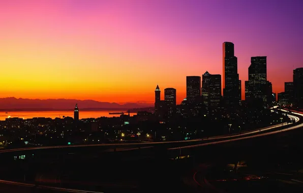 The evening, Lights, Freeway