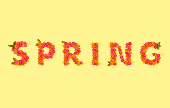 Picture Wallpaper, spring, words