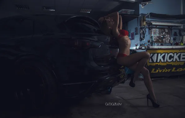 Girl, photographer, Infiniti, girl, legs, photography, photographer, Alex Bazilev