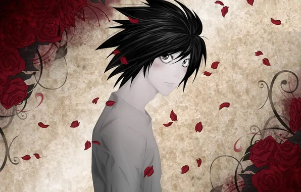Picture roses, death note, deatch note
