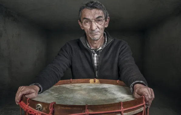 People, portrait, drum