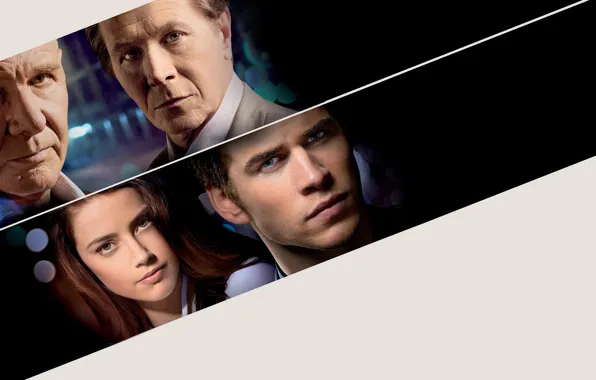 Picture the film, actors, Thriller, poster, Amber Heard, Amber Heard, Harrison Ford, Harrison Ford