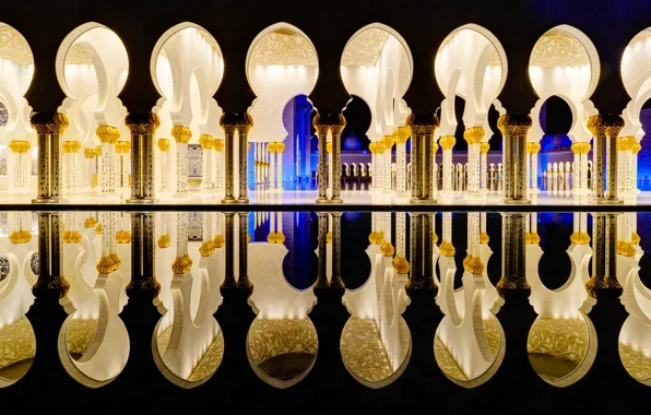 Picture UAE, The Sheikh Zayed Grand mosque, Abu Dhabi