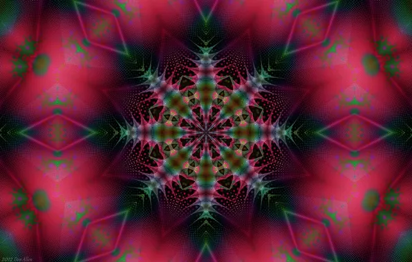 Star, Pattern, Raspberry