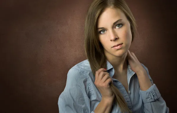 Look, background, portrait, shirt