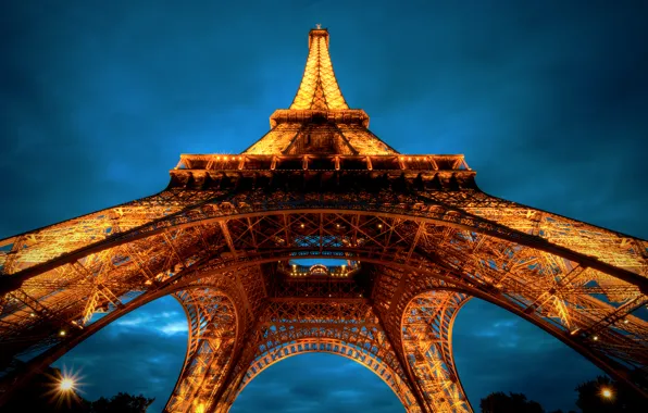 Eiffel tower, Paris, architecture, France