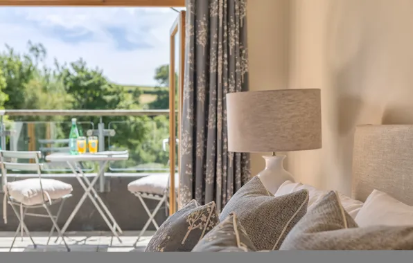 Summer, water, sofa, shadow, balcony, living room, solar, orange juice