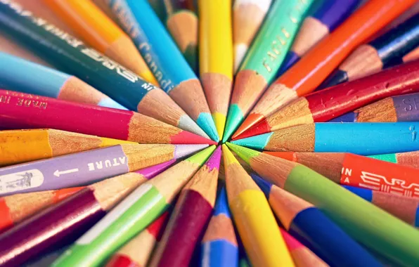 Background, color, pencils
