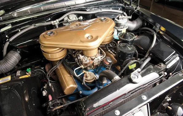 Eldorado, Cadillac, Special, retro cars, 1956, under the hood, Seville, retro cars