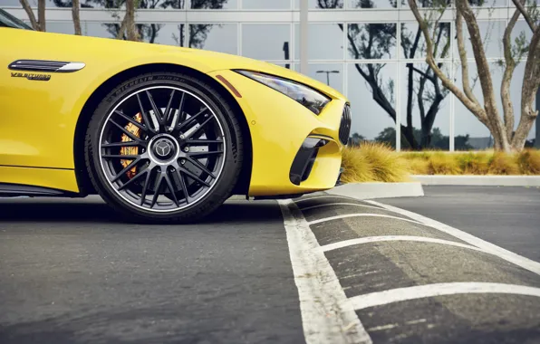 Mercedes-Benz, Mercedes, close-up, wheel, Mercedes-AMG, Mercedes-AMG SL 63