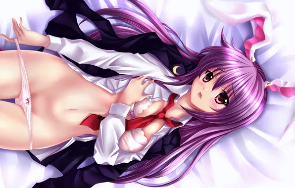 Girl, sexy, lingerie, pantsu, bra, cleavage, panties, long hair
