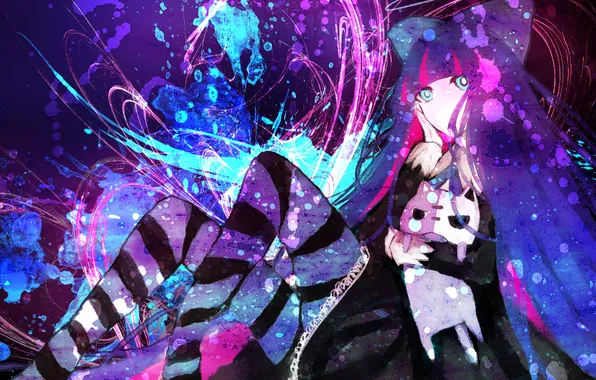 Toy, stockings, art, bow, panty &amp; stocking