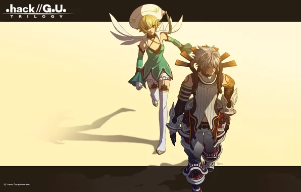 Girl, art, guy, two, hack//SIGN