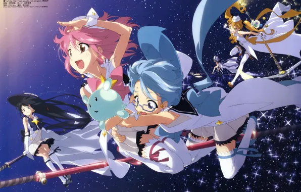 Girls, anime, school, Art, Schoolgirls, Art, anime, loli