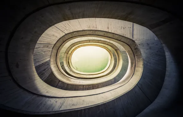 The building, spiral, architecture, Spain, Valencia