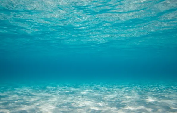 Sand, water, the ocean, the bottom, Lazur, under water