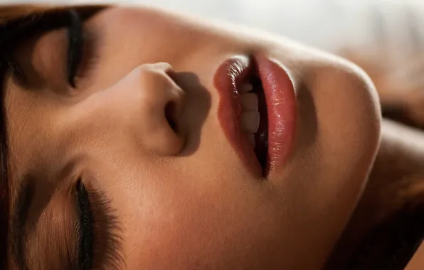 Face, eyelashes, lips, Shelby Carver