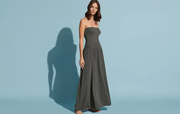 Picture dress, woman, young, beautiful, model, Joy Van der Eecken, charming