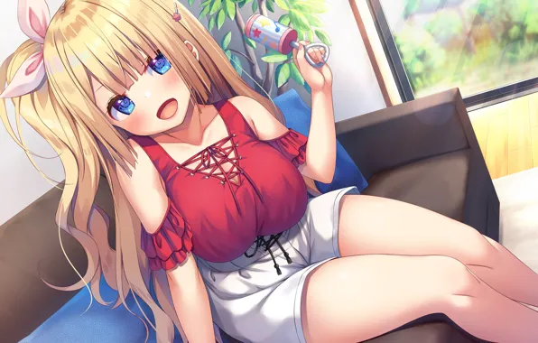 Girl, Toy, Anime, Art, asa no ha
