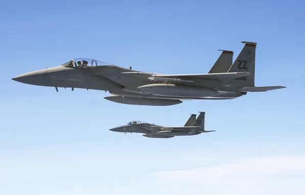 Picture flight, fighter, Eagle, F-15