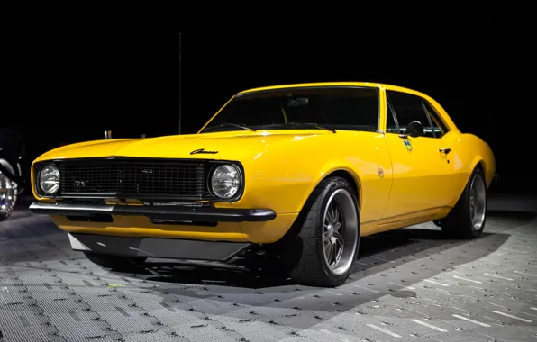 Picture camaro, chevrolet, Yellow, 1968, SEMA