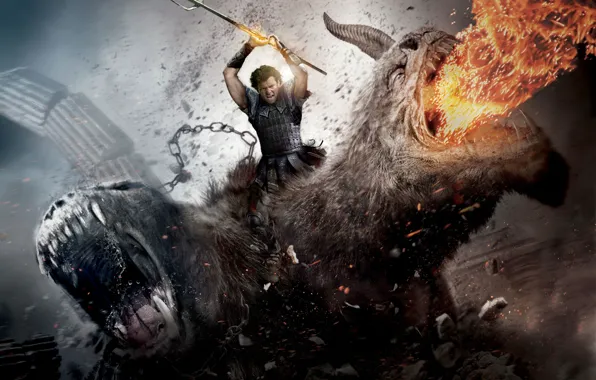 Fire, Monster, Battle, Flame, Fantasy, Wrath of the titans, The titans