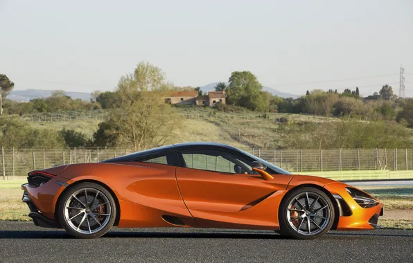 McLaren, supercar, side view, Coupe, 2017, 720S