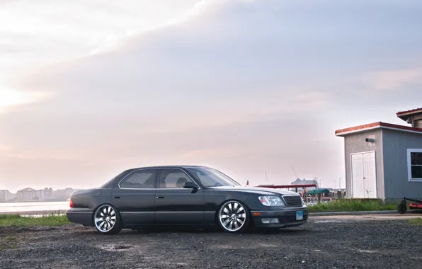 Clouds, tuning, grey, toyota, Toyota, VIP, celsior