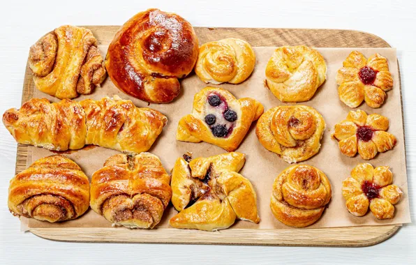 Cakes, sweet, buns