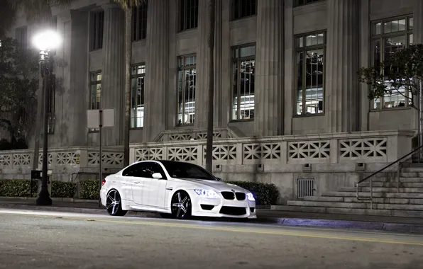 White, light, city, street, bmw, BMW, lantern, white