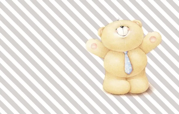 Picture mood, art, bear, tie, dad, children's, business, Forever Friends Deckchair bear