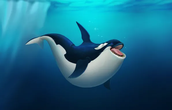 Water, Sea, Figure, Whale, Kit, Art, Art, Aleksandr