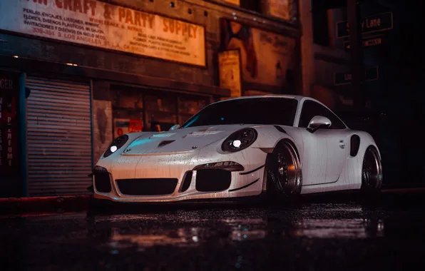 Auto, White, Porsche, Machine, Style, Car, NFS, Art